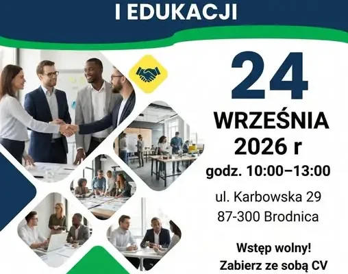 Targi Pracy, Ekonomii Społecznej i Edukacji 2026 w Brodnicy – bezpłatne wydarzenie dla mieszkańców