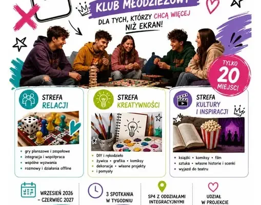 Brodnica: rusza rekrutacja do Klubu Młodzieżowego „Strefa OFF-LINE”