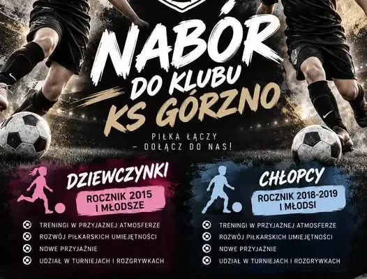 KS Górno ogłasza nabór do drużyn młodzieżowych – szansa dla młodych piłkarzy