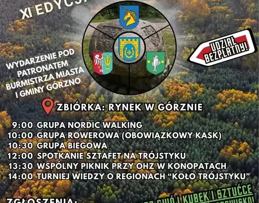 Rajd „Razem do Trójstyku” już 26 września. GOK Gorzno zaprasza na międzypokoleniową wyprawę