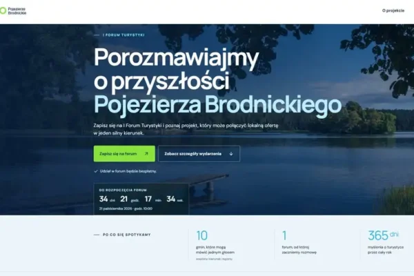 Pojezierze Brodnickie stawia na wspólny portal turystyczny – trwają zgłoszenia
