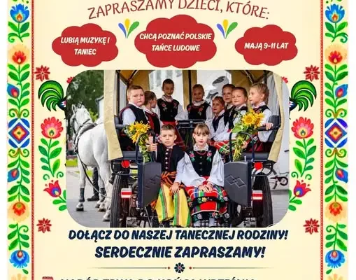Gminna Biblioteka Publiczna w Brzozie prowadzi nabór do Zespołu Tańca Ludowego „Roztańczone Brzoziaki”