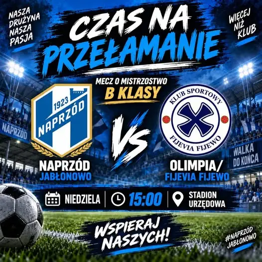 Naprzód II Jabłonowo walczy o pierwsze punkty w B klasie