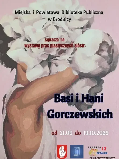Wystawa prac sióstr Gorczewskich w brodnickiej bibliotece