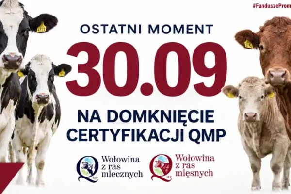 Certyfikat QMP do 30 września – ostatni dzwonek dla rolników