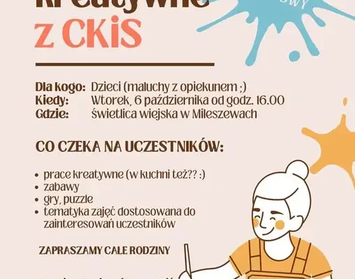 Mileszewy: kreatywne zajęcia dla dzieci w świetlicy wiejskiej