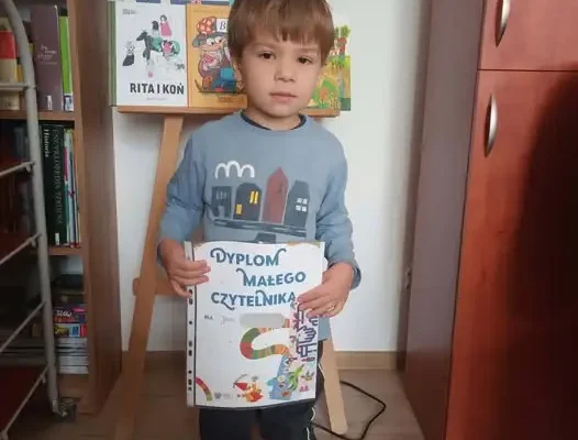 Jan z Janowa odebrał Dyplom Małego Czytelnika
