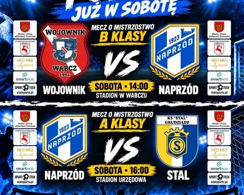 Naprzód II kontra Wojownik Wabcz – ligowe emocje w najbliższy weekend