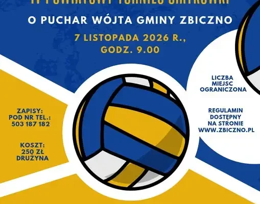 Turniej Siatkówki w Zbicznie – trwają zapisy dla amatorskich drużyn