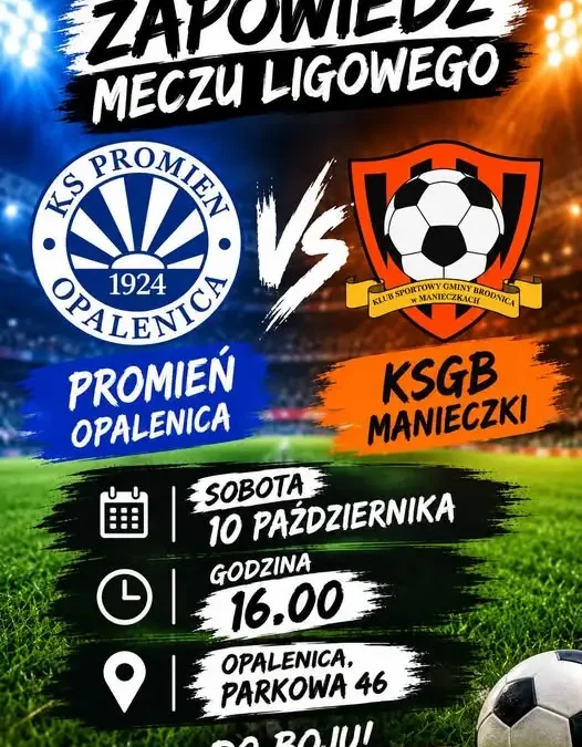10. kolejka RED BOX klasy okręgowej grupy 3: wyjazdowy mecz w Opalenicy