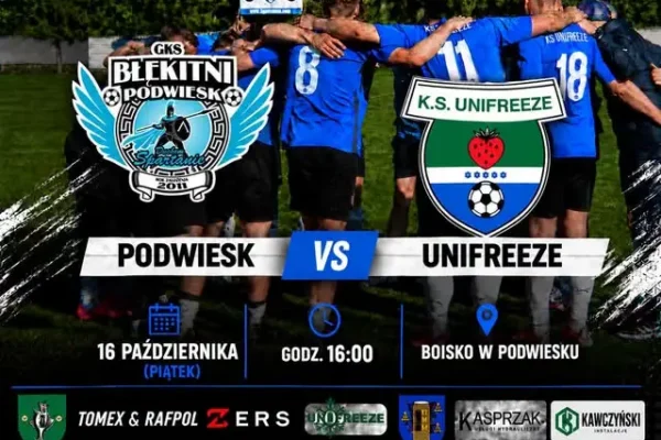 Jutro gramy! Wyjazdowy mecz 9. kolejki A klasy z Błękitnymi Podwiesk