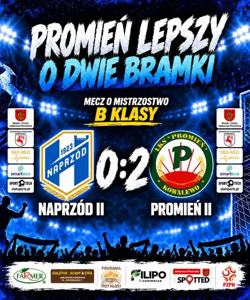 Naprzód II Jabłonowo przegrywa z Promieniem II Kowalewo 0:2