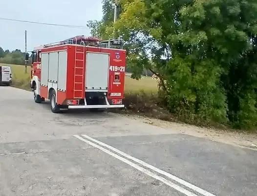 Kolizja drogowa w Wielkim Głęboczku – droga już przejezdna
