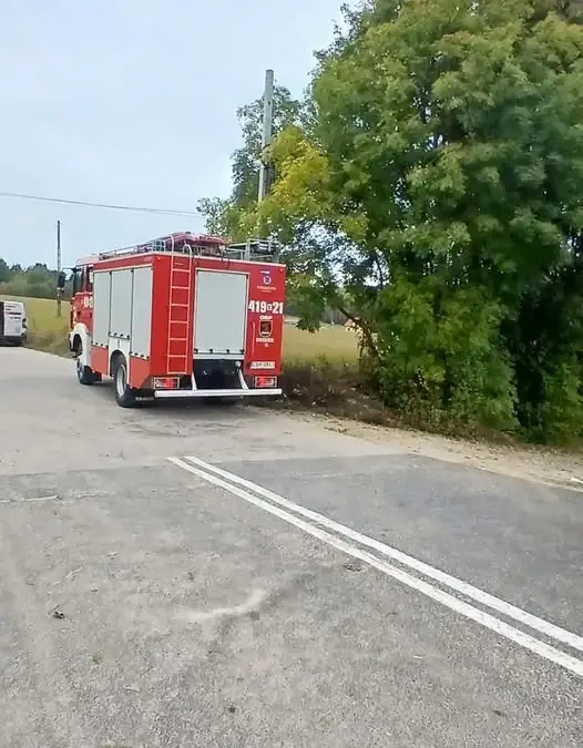 Kolizja drogowa w Wielkim Głęboczku – droga już przejezdna