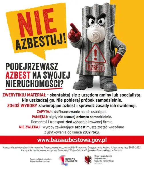 Azbest wciąż obecny w budynkach. Kujawsko-Pomorskie ma do usunięcia prawie 470 tys. ton