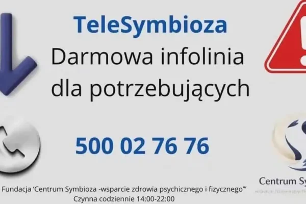 TeleSymbioza – darmowa infolinia wsparcia psychologicznego Fundacji Centrum Symbioza