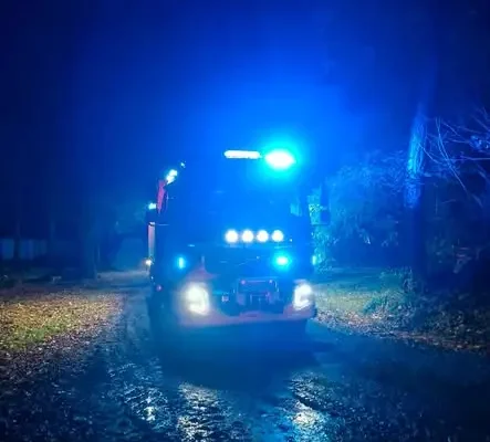 Pożar ciągnika rolniczego w okolicy biogazowni w Iłówcu Wielkim